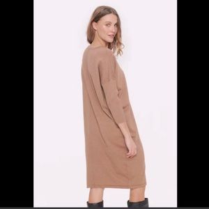 NEUTRAL WOOL MIDI DRESS VINTAGE SIZE 16